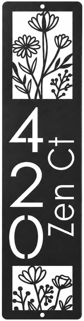 Custom Metal Address Sign, Personalized House Number Sign, Tree Design Address Plaque, Wall Decor for Home Exterior, Housewarming Gift