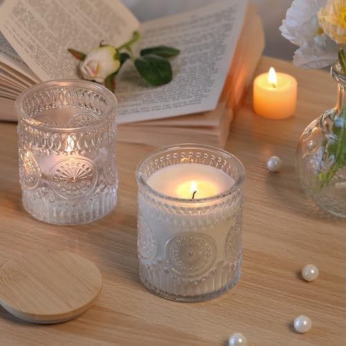 DARJEN 10 Pcs 8oz Glass Candle Jars with Lids, Candle Tins-Clear - Image 5