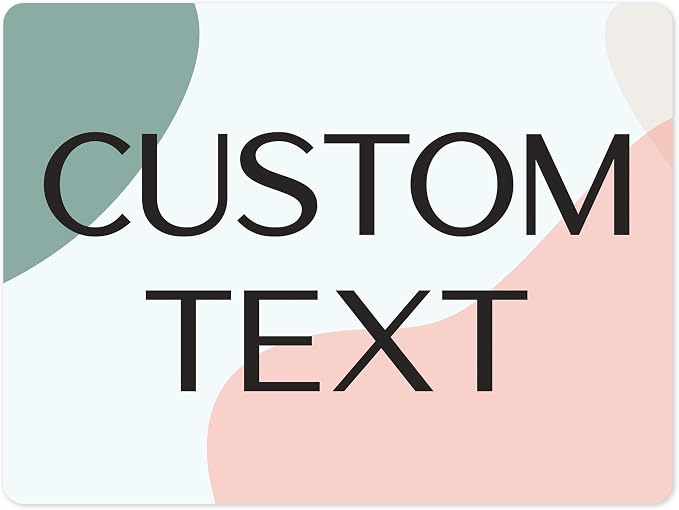 Custom Sign, Custom Street Sign, 11 Font Colors, 13 Font Styles, 4 Hole Options, 22 Sizes, 18x24 Inches, Rust Free DiBound, Fade Resistant, Made in USA by My Sign Center (Minimalist)