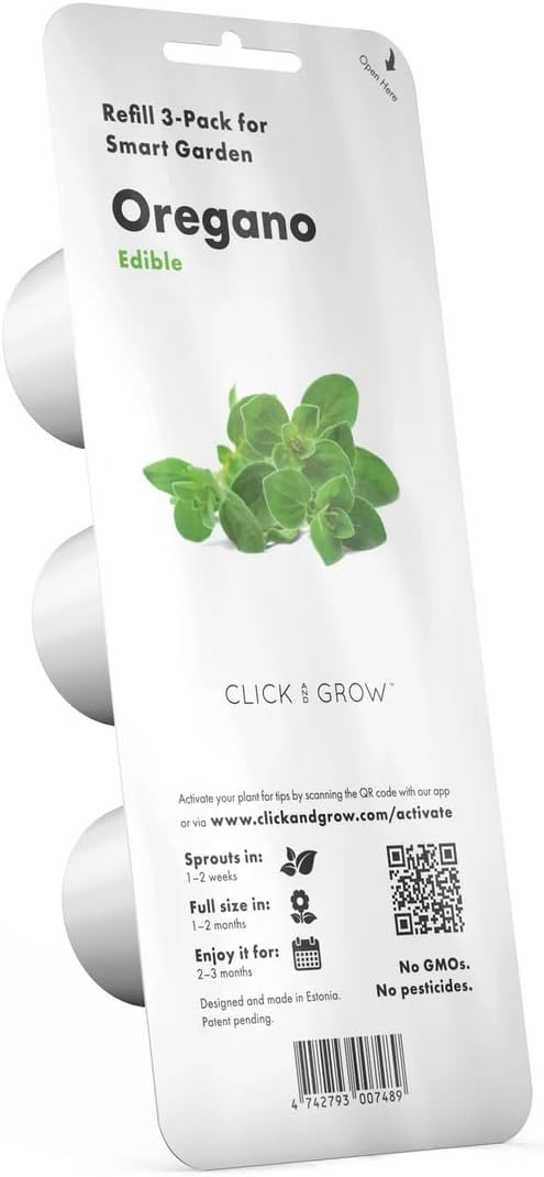 Click and Grow Smart Garden Oregano Plant Pods, 3-Pack