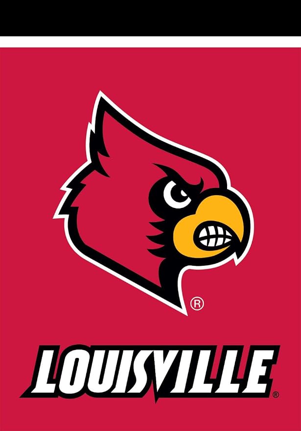 Briarwood Lane House Flag 40x28 For Outdoor Louisville Cardinals NCAA Licensed House Flag