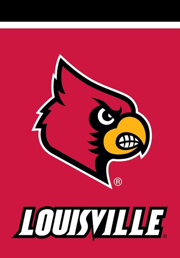 Briarwood Lane House Flag 40x28 For Outdoor Louisville Cardinals NCAA Licensed House Flag
