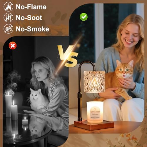 Candle Warmer Lamp with Timer,Wax Melt Warmer Housewarming Gifts for Women - Image 3