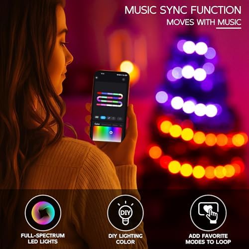 Pink 3ft Christmas Tree with Lights, Small 36inch Artificial Tree Mini Table Top Decorations, Xmas Desk Tree with 80 Colored Lights, 200 Branch, Holiday Decor for Home,Indoor Office Tabletop - Image 4
