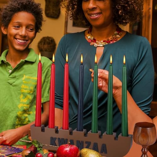 DERTE 10 Pieces Kwanzaa Kinara Candles Set Kwanzaa Celebration Decoration - Image 3