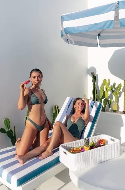 Floating Pool Tray Floating Serving Tray Table & Bar - Swimming Pool Floats for Adults, Spas, & Pool Parties - Floating Tray for Pool Serving Drinks, Floating Brunch, Food on the Water - White