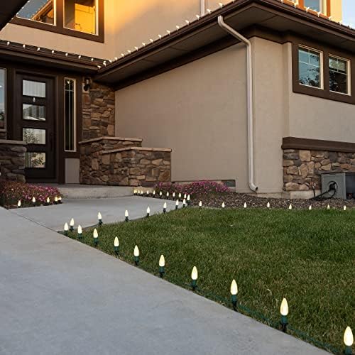Holiday Lighting Outlet Christmas Light Stakes | Universal 5-Inch Outdoor Light Stakes for C9 or C7 Light Sockets | Improved Break-Resistant Design | for Use On Lawn or Pathway | Pack of 25 - Image 4