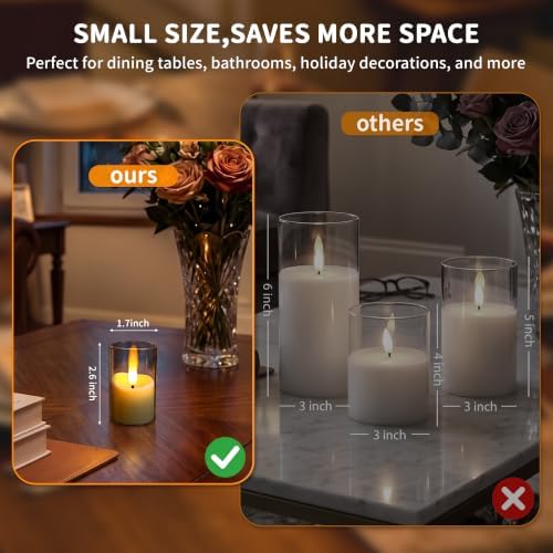 Rechargeable Flameless Candles with Timer Remote - Image 3