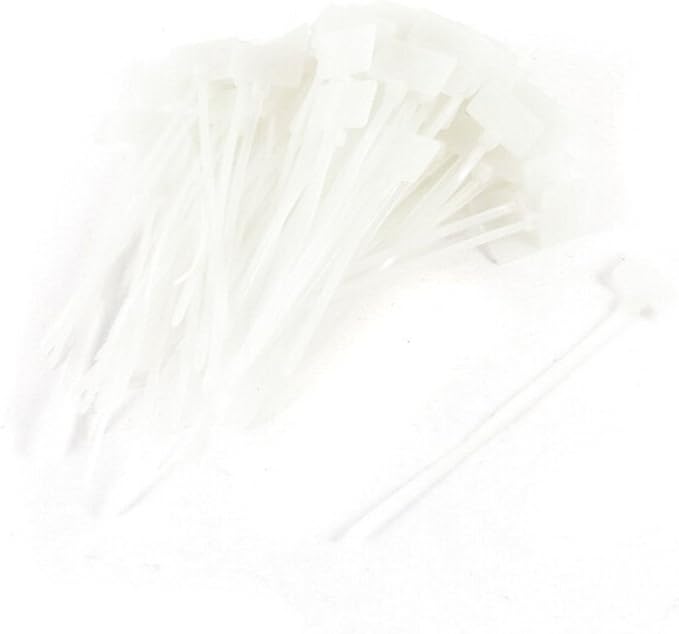 1000 Pcs Write on Tags Wire Zip Ties Cable Mark Tags Nylon Power Marking Label (1000pcs)