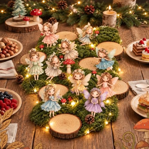 RattanView 41 Pcs Woodland Fairy Tables Centerpieces, DIY Kit by RattanView