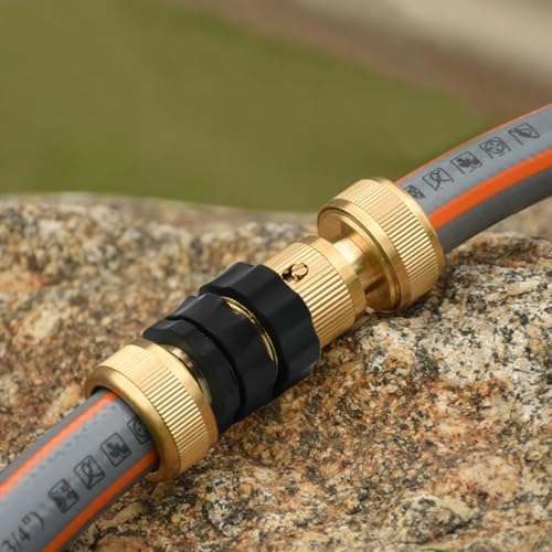 Lifynste 3/4 Inch Garden Hose Quick Connector Fittings, Easy Connector Fitting, Male and Female Set, (2) - Image 6