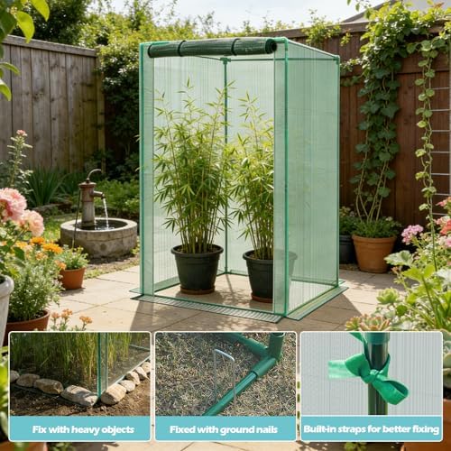 4'x4'x6' Crop Cage Plant Protection Netting Tent | Easy Installment Mesh Tent with Zippers for Vegetables Fruits and Plant | Suitable for Garden Yard and Lawn - Image 3