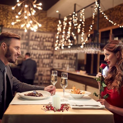 Daifunli 2 Pcs Valentine Day Candle Rings Heart and Red Berry Vintage Wood Wreath for Pillar 3.9 Inch Candles Holder for Valentines Day Table Centerpiece Wedding Kitchen Cabinets Rustic Table Decor - Image 4