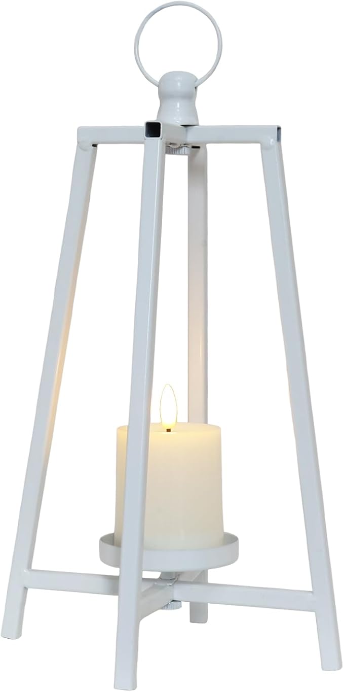 NEEDOMO Lantern Decorative Indoor & Outdoor, Farmhouse Candle Holder, Vintage Metal Decor for Front Porch Patio,Rustic Decoration for Christmas Spring Thanksgiving