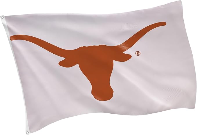 NCAA University of Texas Flag with Grommets, 3'x5' UT Longhorns Outdoor College Flags & Banners for Garden Patio Indoor Wall Décor