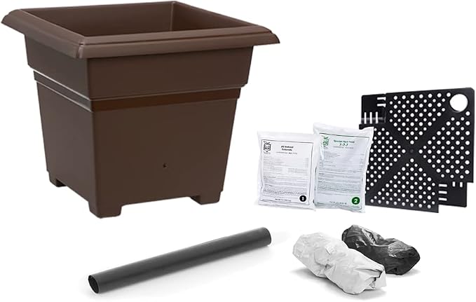 EarthBox 81703.01 Root & Veg Garden Kit, Standard, Chocolate