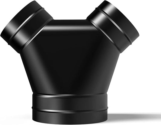 AC Infinity 3-Way Duct Splitter, 6 x 4 x 4” Exhaust Pipe Splitter | Y Connector, for Dryers and Vent Hoses
