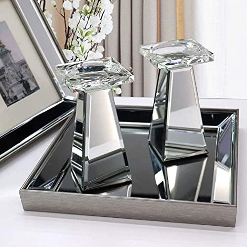 GIMORRTO Pillar Candle Holders 2 Sets Tabletop Decor for Wedding, Church, Fall, Holiday DéCor, Table Centerpiece Decoration. … (7 inch) - Image 5