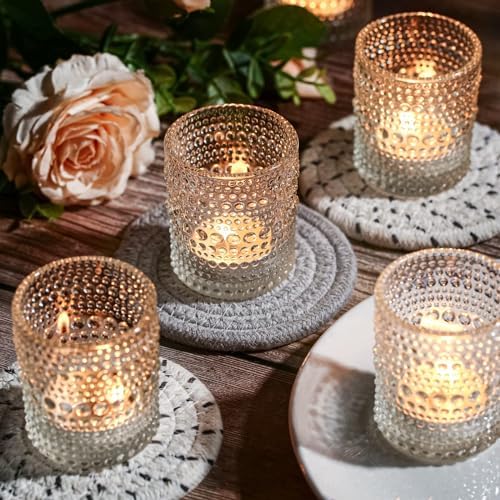 Glass Tea Light Candle Holders, 48 Pack,Clear,2 x 2.5 Inch - Image 5