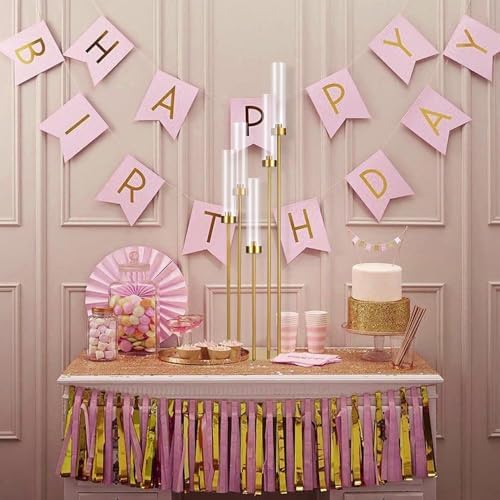 10PCS Gold Floor Candelabra,5 Arm Candle Holder Tall Floor Candle Holder with Acrylic Lampshade for Wedding Table Birthday Party Home Decoration Fit LED Taper Candles - Image 5