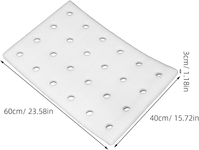 DOITOOL 24 Hydroponic Sponges Planting Tool Planting Tray with 24 Holes Floating Gardening Plate Soilless Cultivation Sponges Cubes Tray for Small Bud Growth & Grow Seedlings