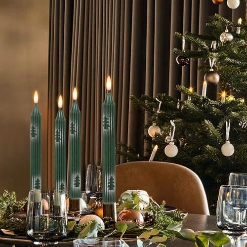 Wondise Christmas Flameless Taper Candles with Remote and Timer - Image 3
