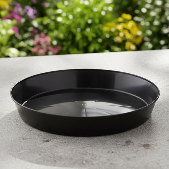 18inch Single Plant Saucer Black Polypropylene | Indoor and Outdoor Plant