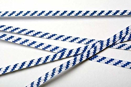2000 Twist Ties 7" Length Plastic Coated Paper No Rip Cellophane Assorted Colors (Blue & White)