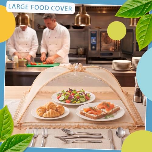 LemonRoad 6 Pcs Extra Large Mesh Food Covers, Rectangle, 28x20inch - Image 4