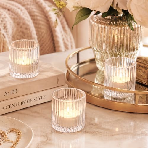 STARVAST 16 Pack Clear Glass Votive Candle Holders with Lids, 2.4×3.7In - Image 5