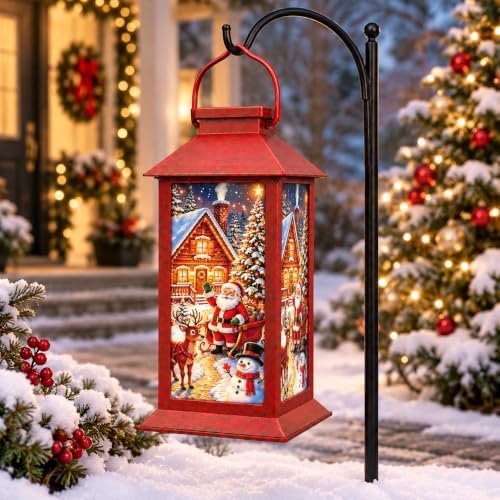Christmas Solar Lanterns Outdoor Waterproof, Hanging Lights Garden Decor by Unknown