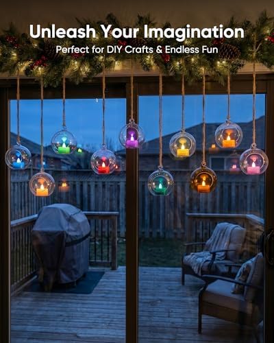 Homemory 12-Pack 7-Color Changing Flameless Tea Light Candles, 200+ Hours - Image 6