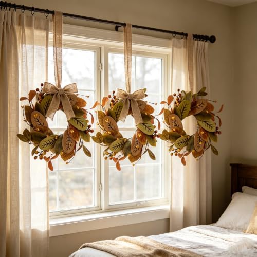 4 PCS Mini Fall Candle Ring Small Autumn Candle Holder Rings for Table - Image 7