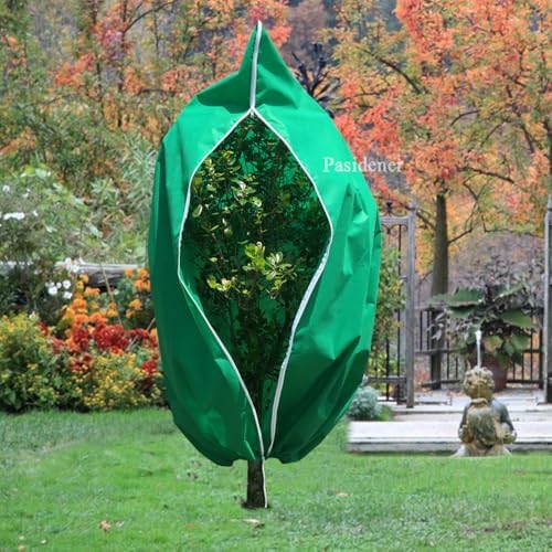 Plant Covers Freeze Protection 2 Packs 75" X55" 2.2oz Tree Covers Frost Plant Covers Freeze Cloth for Outdoor Plants with Zipper Drawstring - Image 5