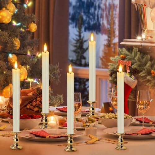 HINZER 6Pcs Flameless Taper Candles with Remote, Halloween Home Decor - Image 5