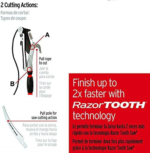 Corona TP 6870 MAX RazorTOOTH DualCOMPOUND Action 14-ft. Tree Pruner