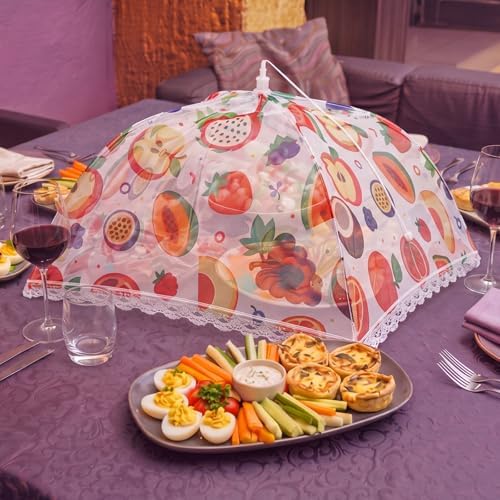 12 Pcs Mesh Food Covers for Outside Pop-up Tents, Fruit - Image 4