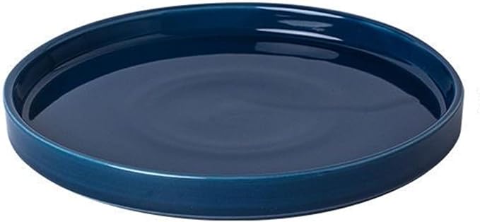 Ceramic Plant Saucer Pot Tray 14.5 Inch, Blue Planter Saucers 5 7 9 10 12 15 Inch for Indoors Outdoor, Flower Pot Saucers for Holding Water Drips and Soil