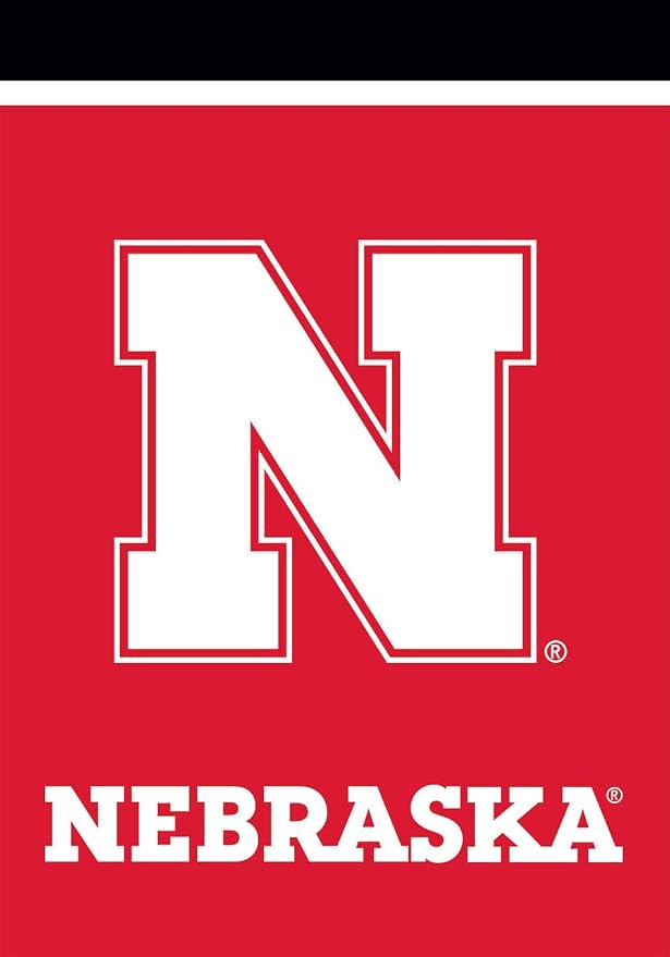 Briarwood Lane House Flag 40x28 For Outdoor Nebraska Cornhuskers NCAA Licensed House Flag
