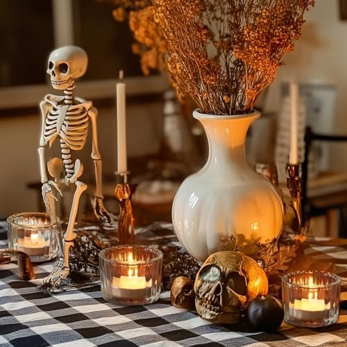 Homemory 24 Pcs Tealight Candle Holders, Clear Votive Candle Holders, Glass Candle Holder for Table Centerpiece, Wedding, Baby Shower, Birthday, Party, Halloween, Christmas - Image 3