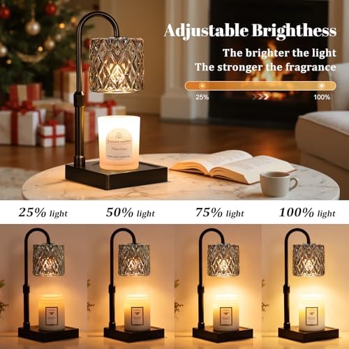 Dark Grey Candle Warmer Lamp with Timer - Wax Melt Warmer for Jar Candles - Image 2