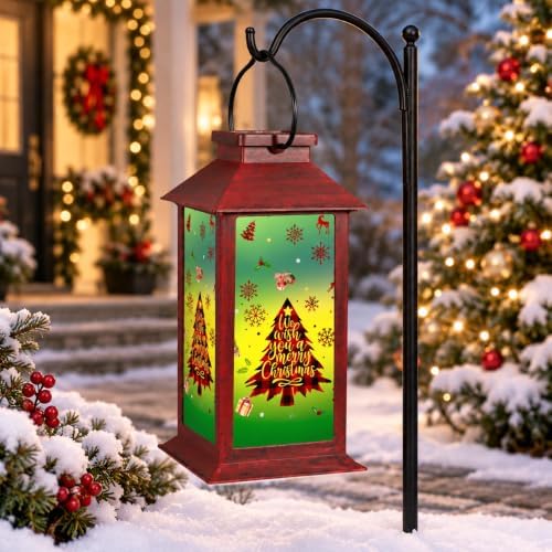 Christmas Solar Lanterns Outdoor Waterproof, Hanging Lights Garden Decor by Unknown