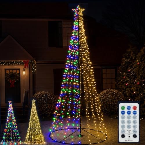 Christmas Decorations Christmas Tree Lights 10Ft Outdoor Star Lights Decor by Pikvnoio