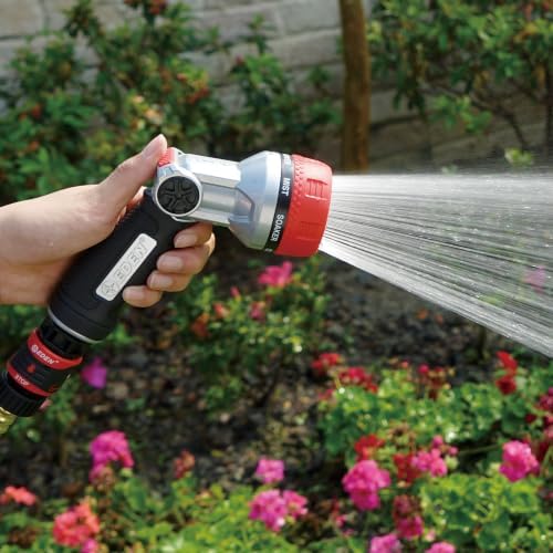 Eden Metal 7-Pattern Hose Nozzle: Thumb Control, Heavy-Duty Zinc Alloy - Image 5