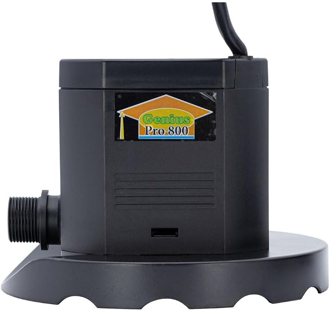 Rx Clear Submersible Cover Pump for Above Ground Pool | 800 GPH with Automatic On/Off | Including Easy Clean Filter Pad and 25-Foot Power Cord | Retain The Life of Your Winter Cover
