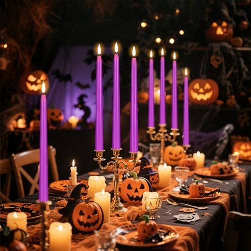 Wondise Halloween Flameless Taper Candles with Remote & Timer - Image 6