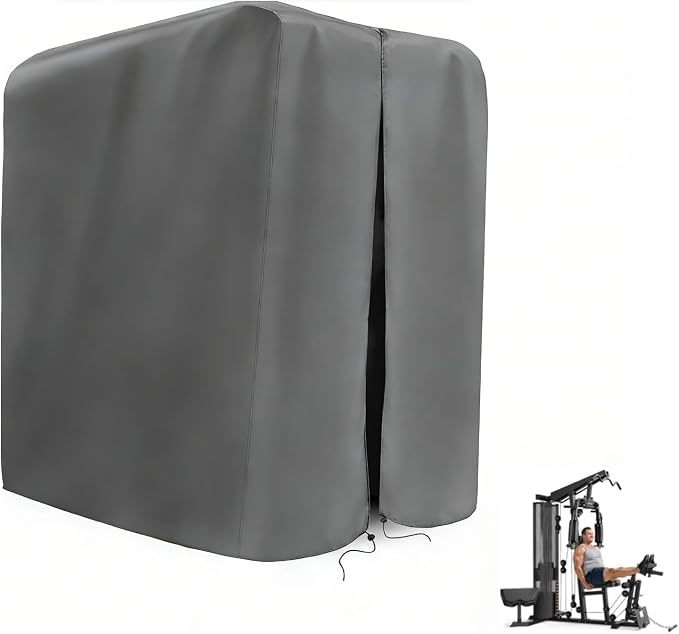 Protective Cover for Home Gym Set, Waterproof& Dustproof Home Excersize Equipment Set Cover for Gym Station-Indoor or Outdoor（Grey）