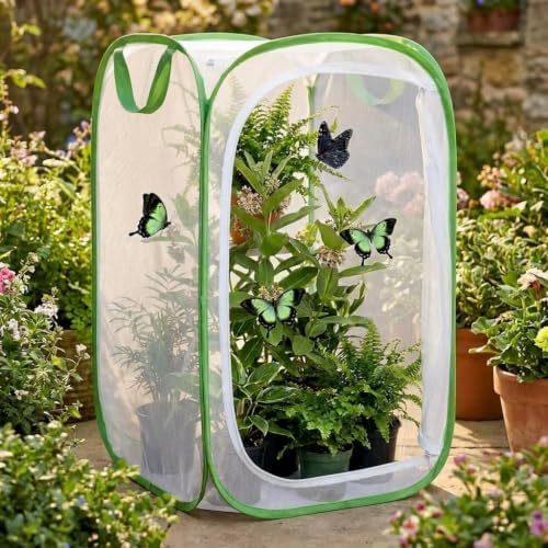 Insect & Butterfly Habitat Cage, Portable Pop-Up Terrarium with Mesh Sides, Bug Catching & Observation Enclosure for Caterpillars, Small Insects, Outdoor & Classroom Use, 24 Inches Tall - Image 6