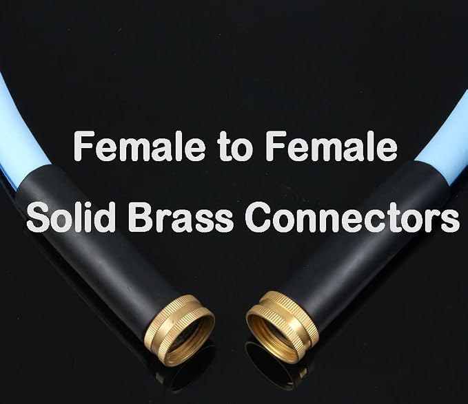 Atlantic Female to Female Heavy Duty Garden Hose 4 ft x 5/8 Inch Blue Color, Short Connection Leader Hose (4 Feet)
