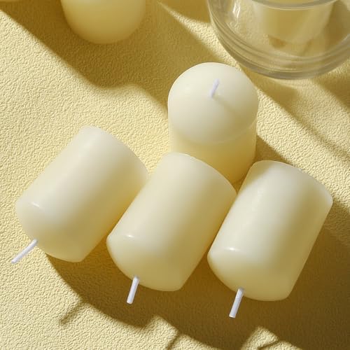 Pure Beeswax Votive Candles Bulk-Pack of 10, Natural Unscented Beeswax Candles for Family Party and Birthday Gift(Ivory) - Image 5